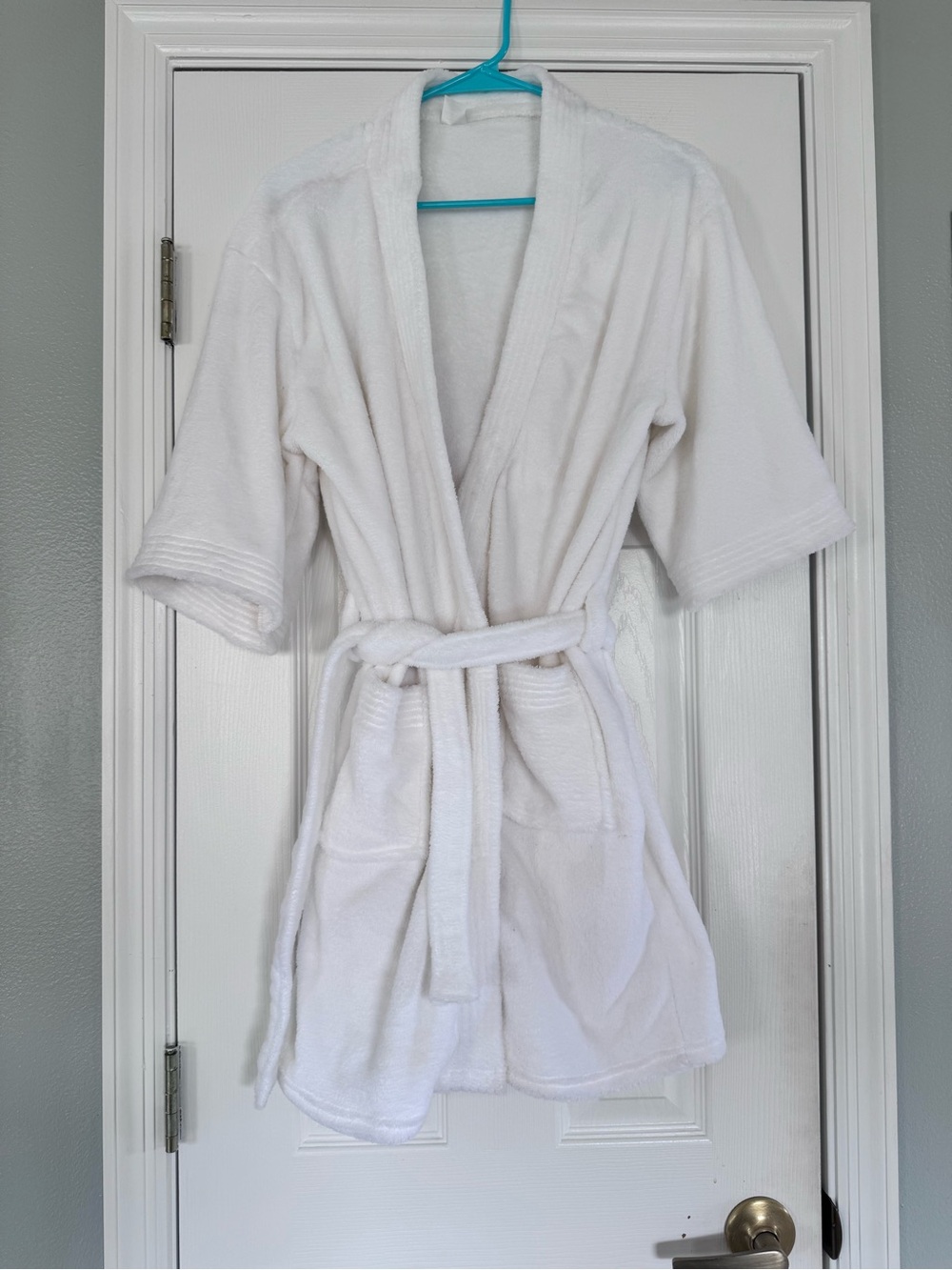 White Terry Cloth Robe - Women